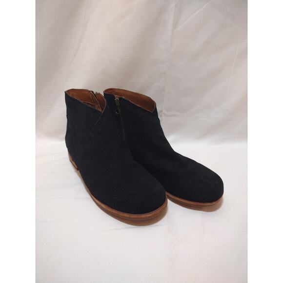 Kork Ease Giba Black Suede Bootie US 7M Leather Like New - Picture 2 of 6